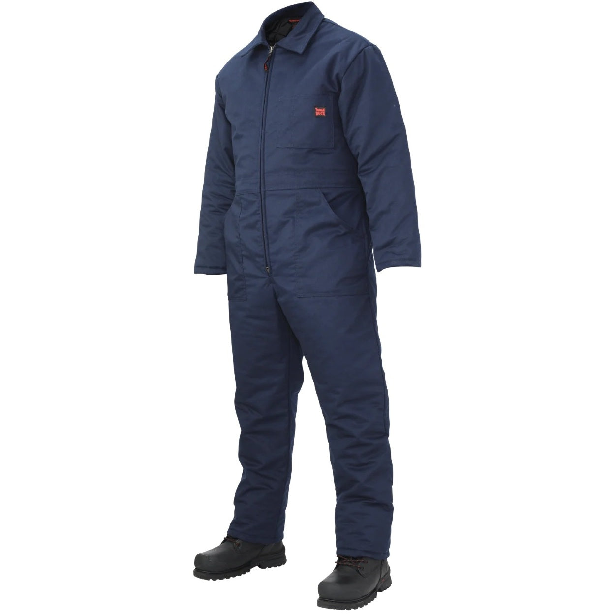 Navy coveralls on a white background