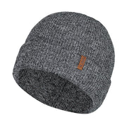 Grey tuque on a white background