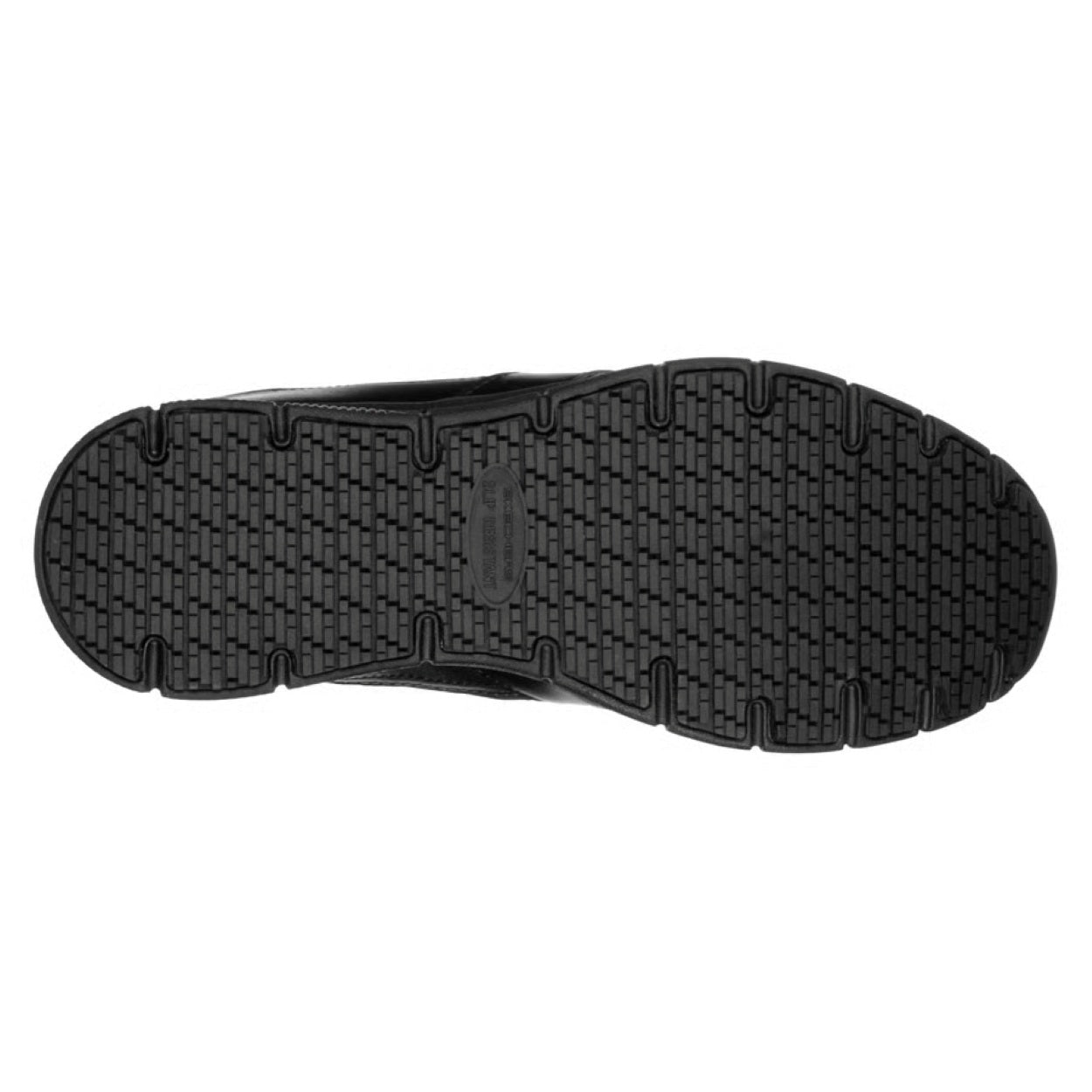 Black shoe on a white background