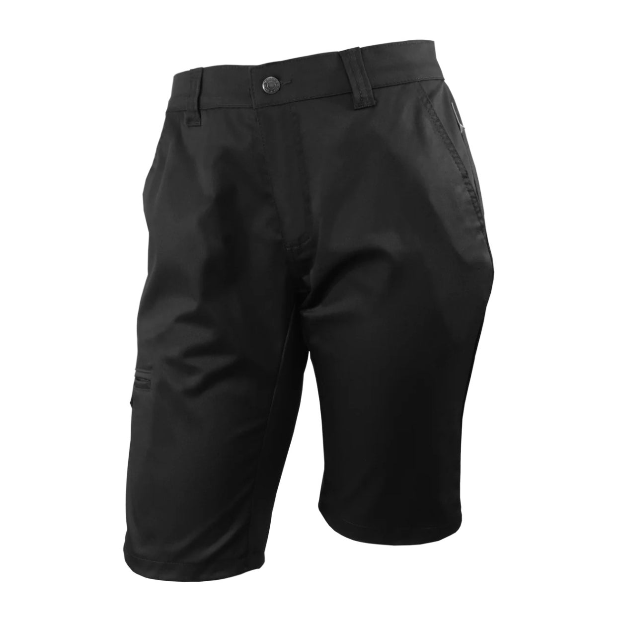 Black shorts on a white background