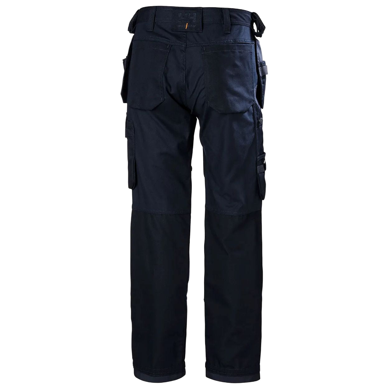 Navy pants on a white background