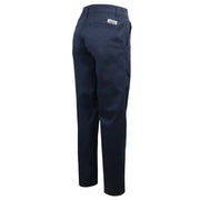 Navy blue pants on a white background