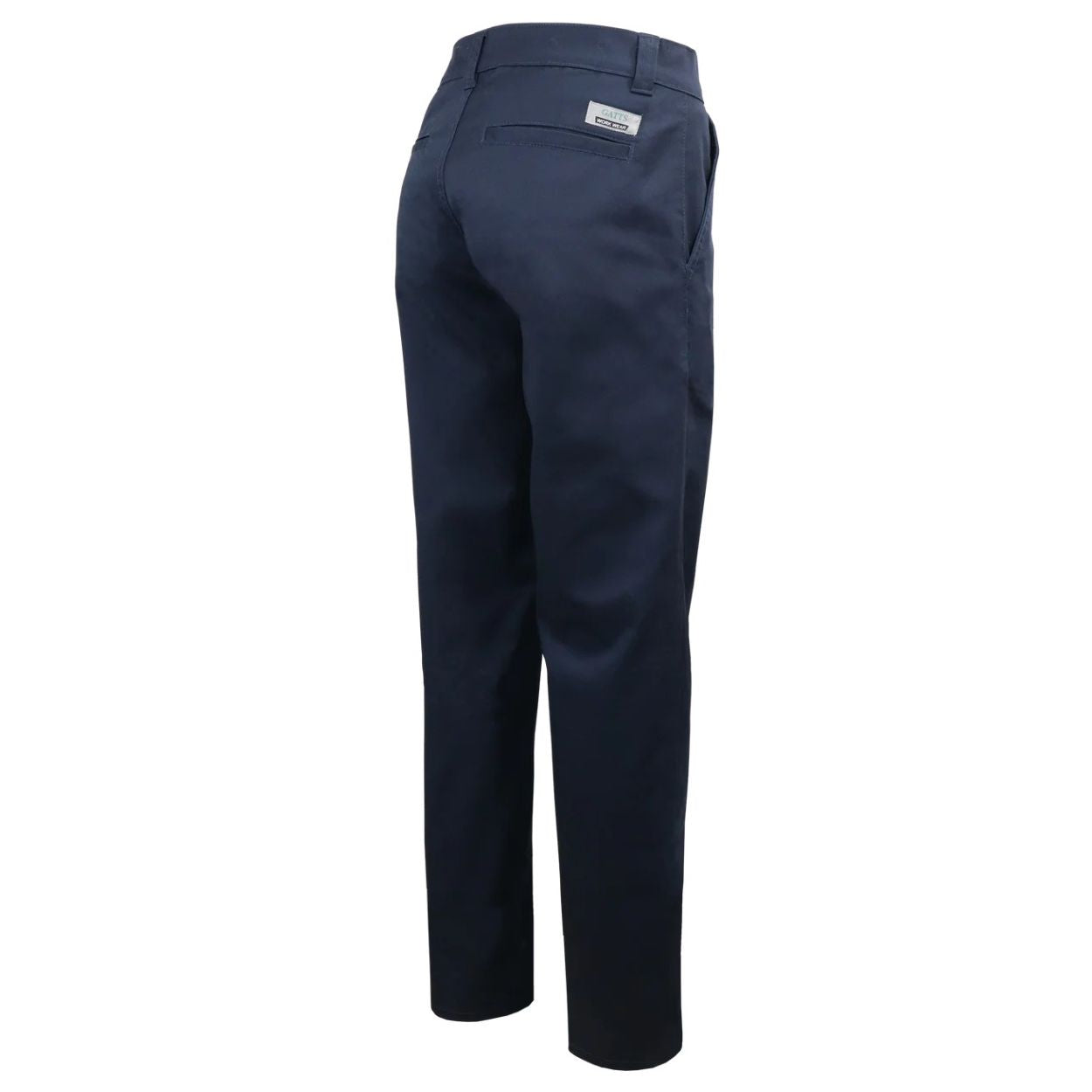 Navy blue pants on a white background