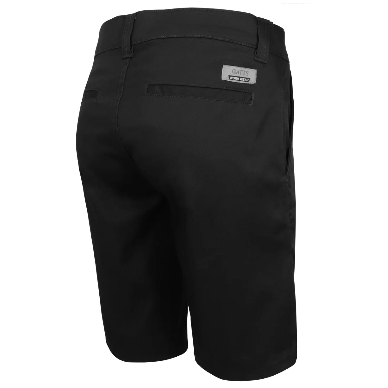 Black shorts on a white background