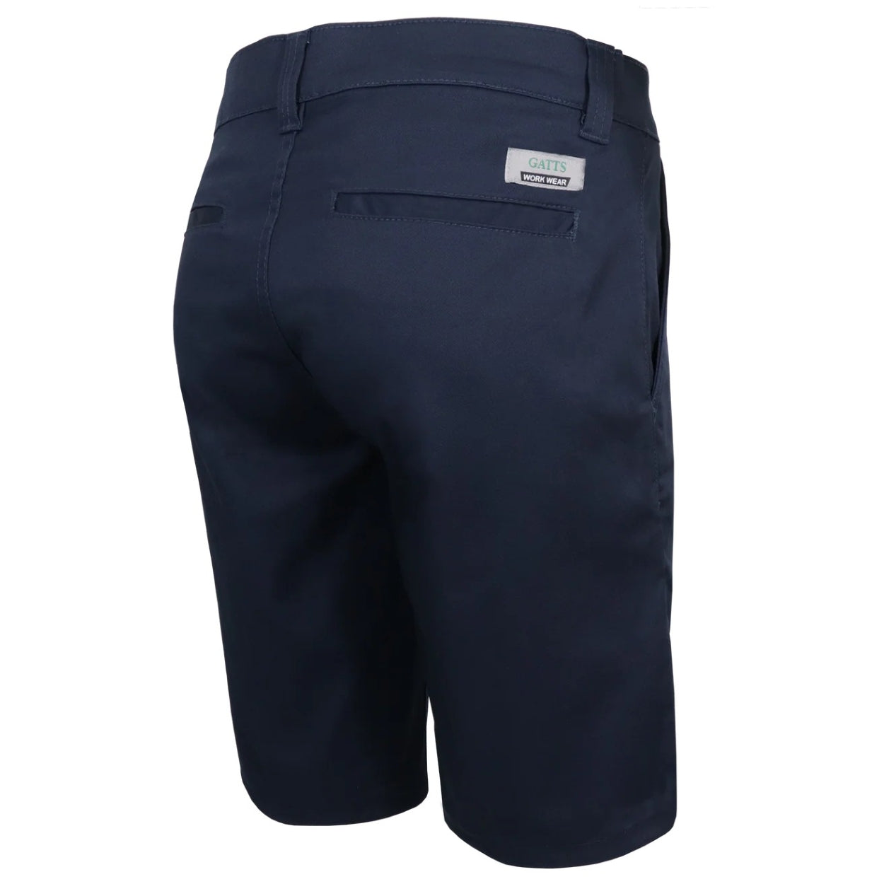 Navy shorts on a white background