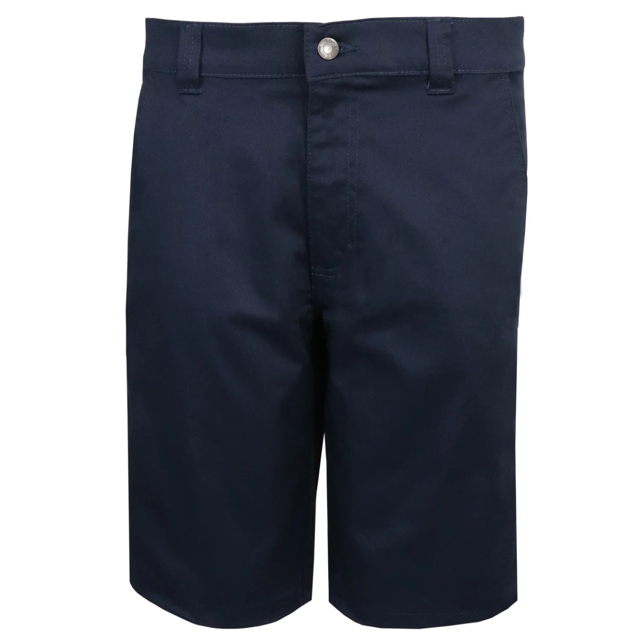 Navy shorts on a white background