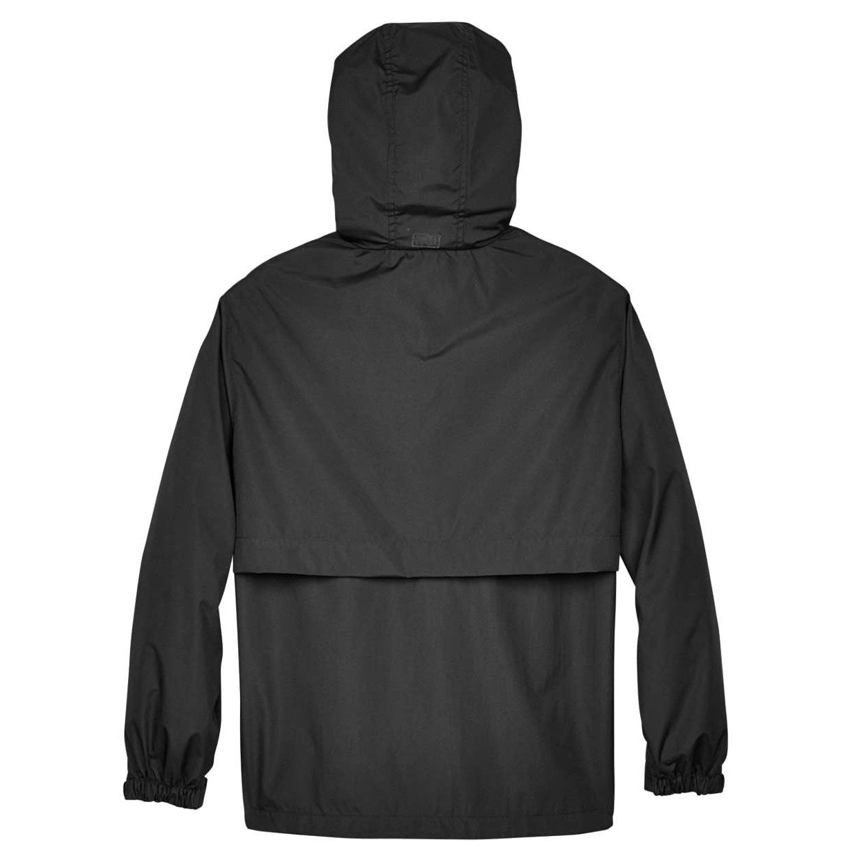 Black windbreaker on a white background