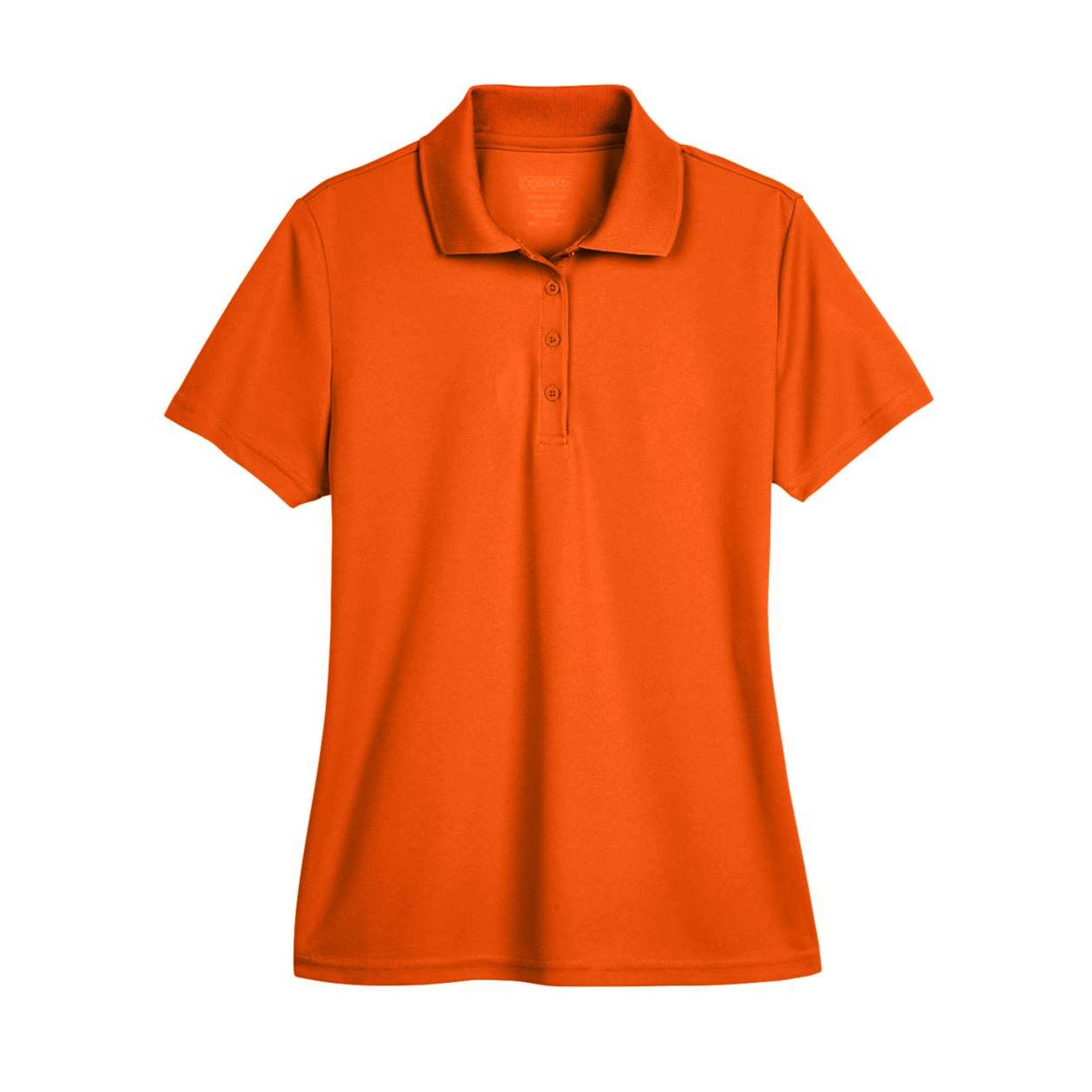Campus orange polo shirt on a white background