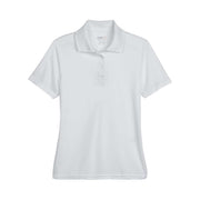 Platinum grey polo shirt on a white background
