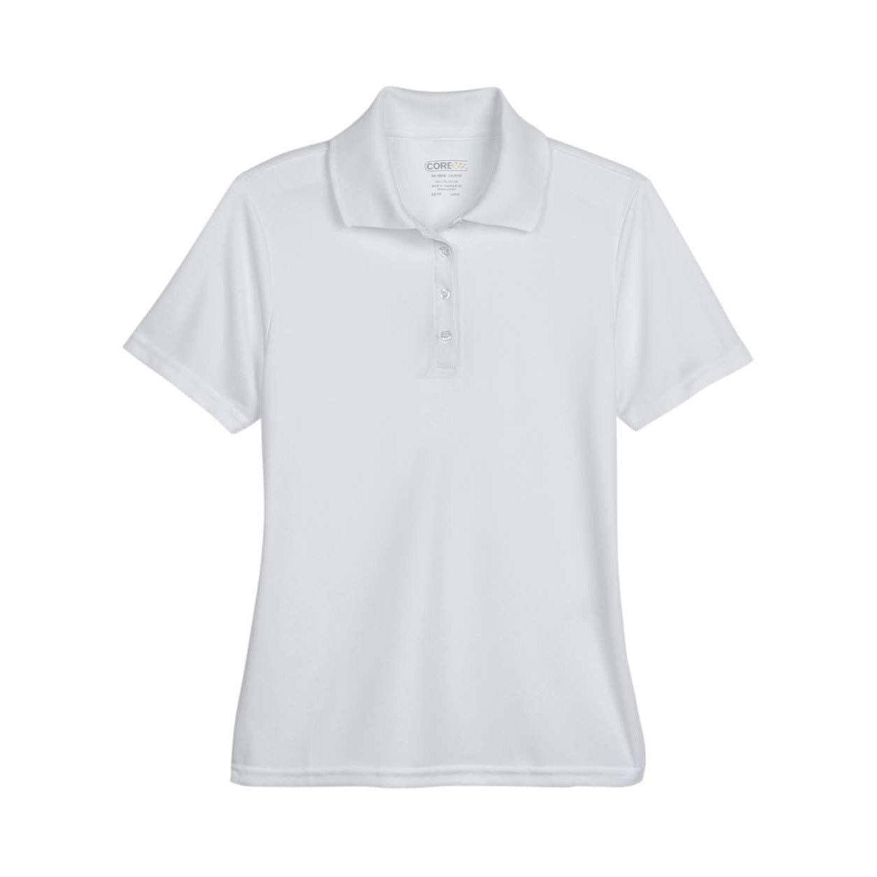 Platinum grey polo shirt on a white background