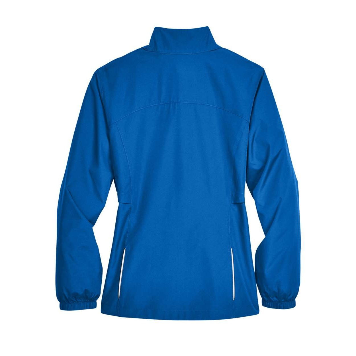 True royal blue windbreaker on a white background