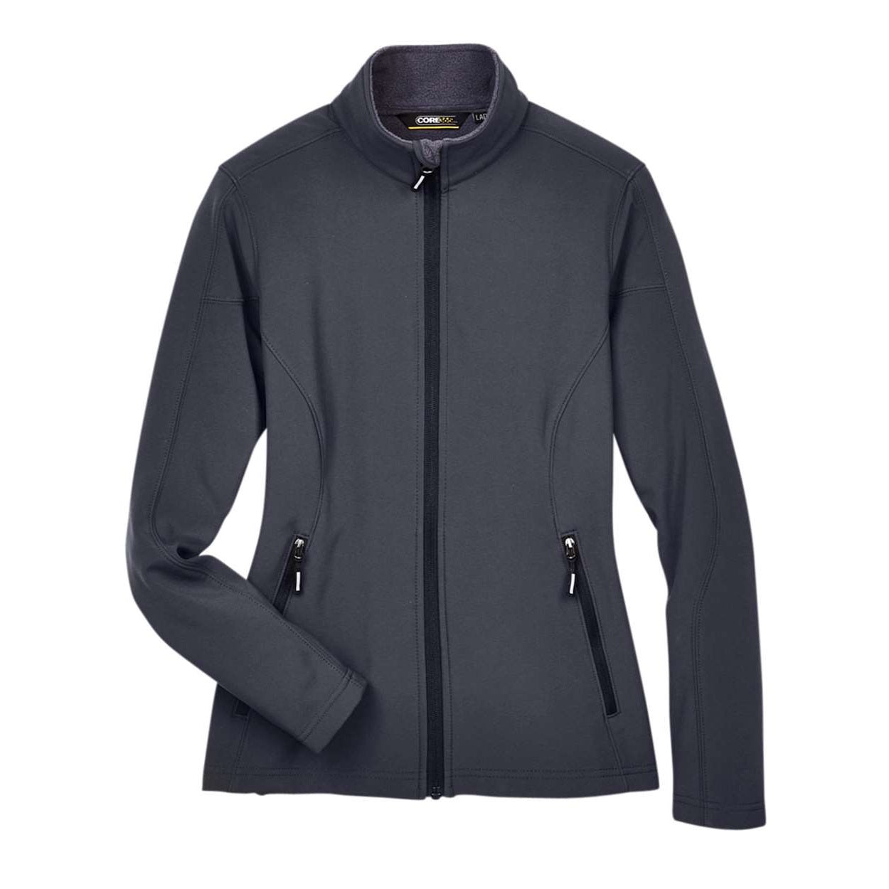Carbon softshell jacket on a white background