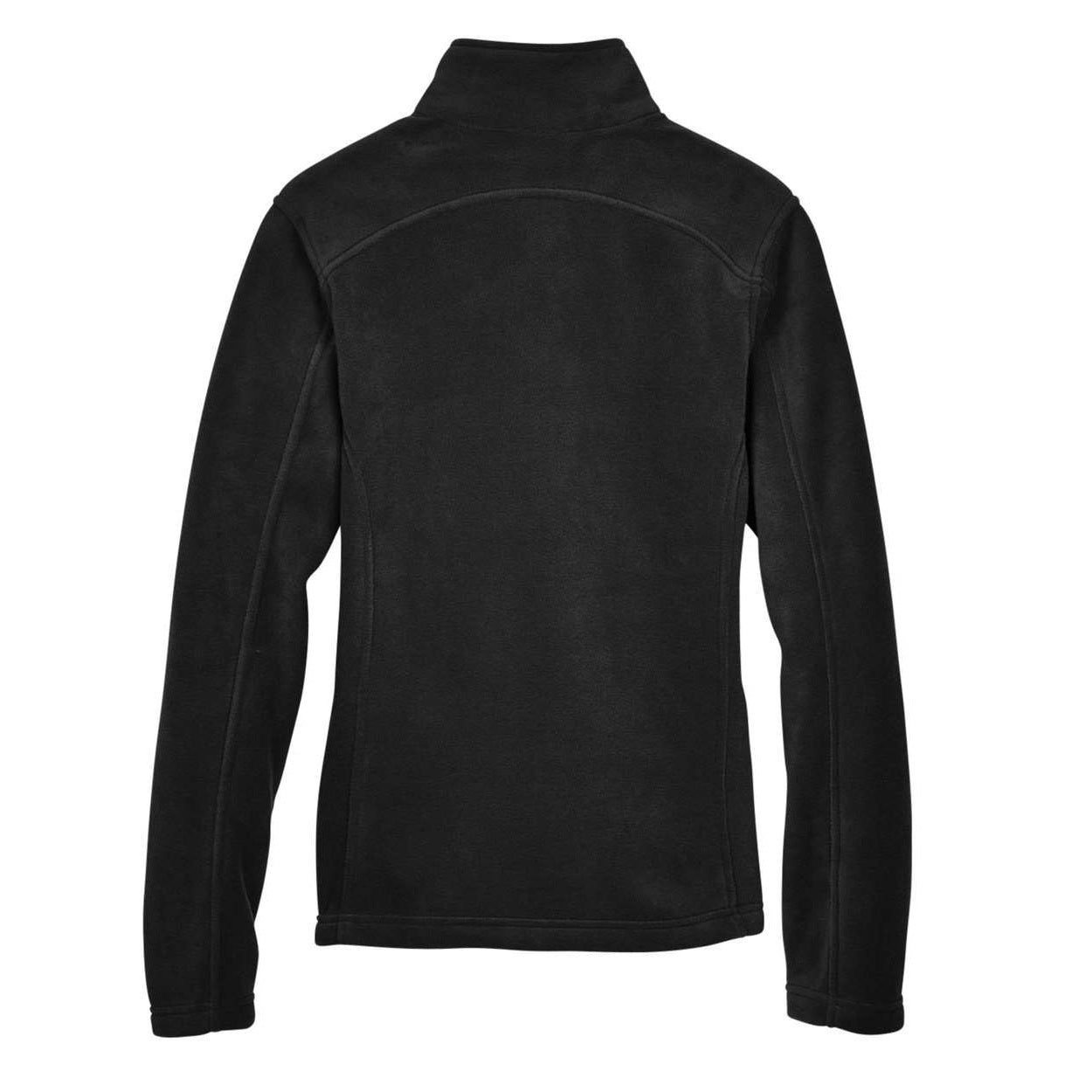 Black polar jacket on a white background