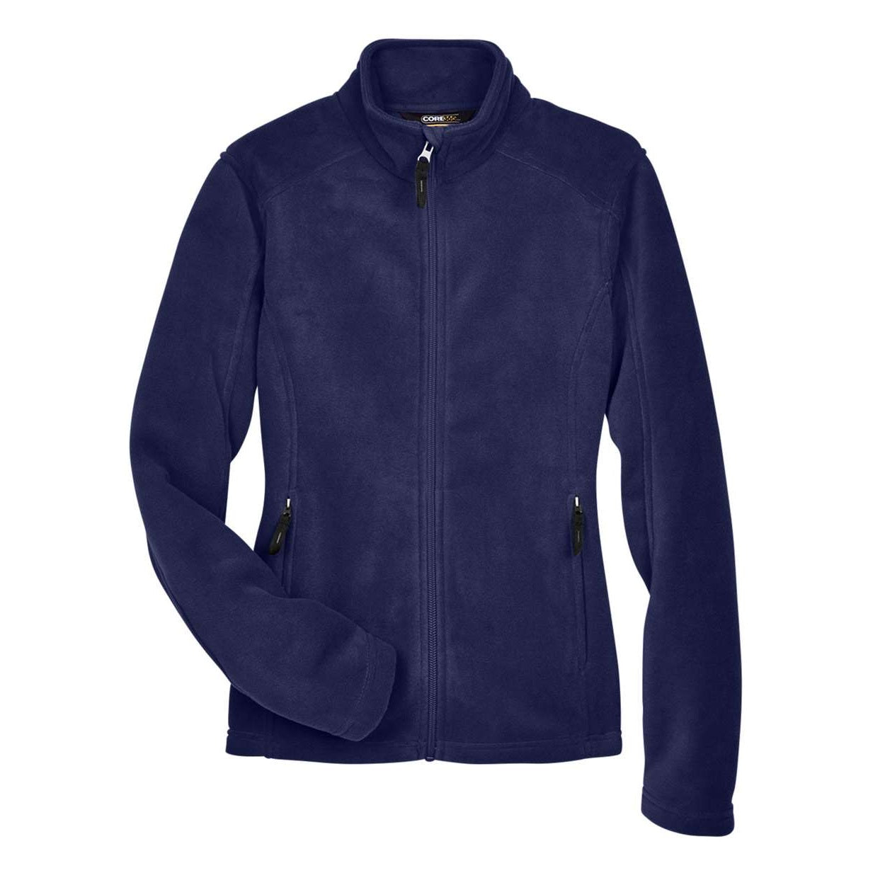 Classic navy polar jacket on a white background