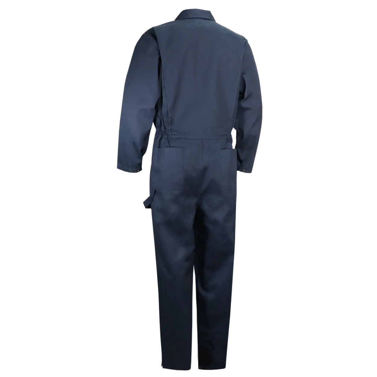 Navy coveralls on a white background