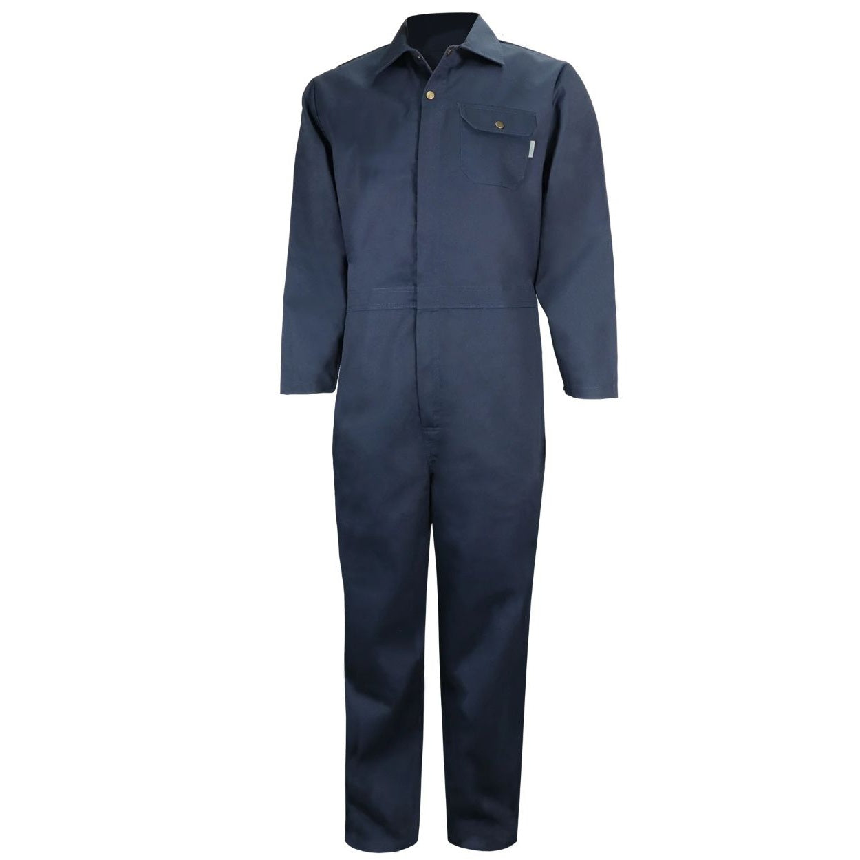 Navy coveralls on a white background