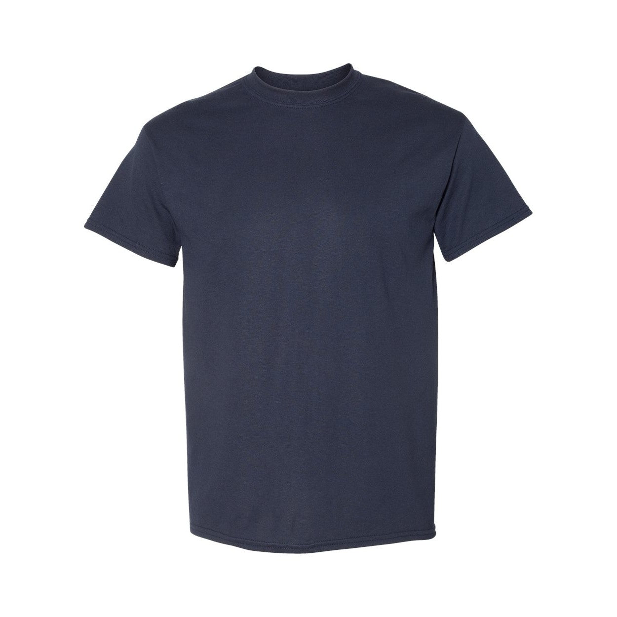 Dark navy t-shirt on a white background