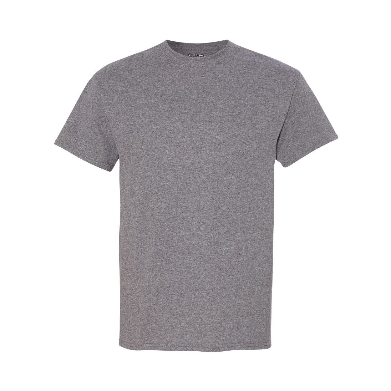 Graphite heather grey t-shirt on a white background