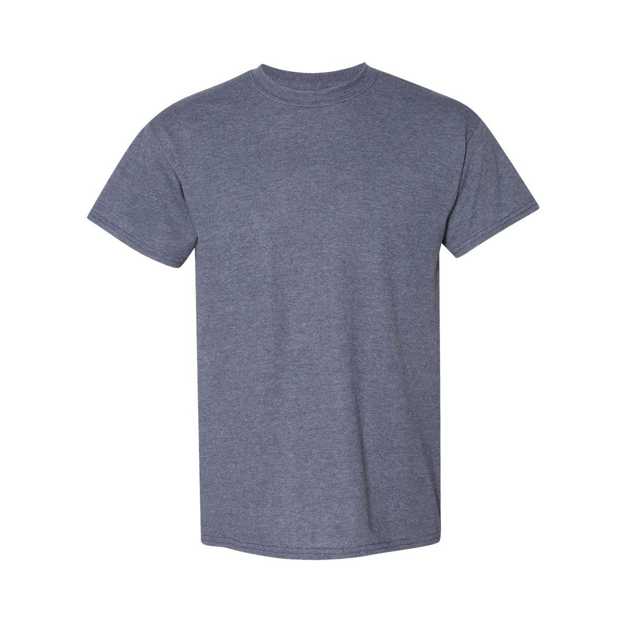 Heather dark navy t-shirt on a white background