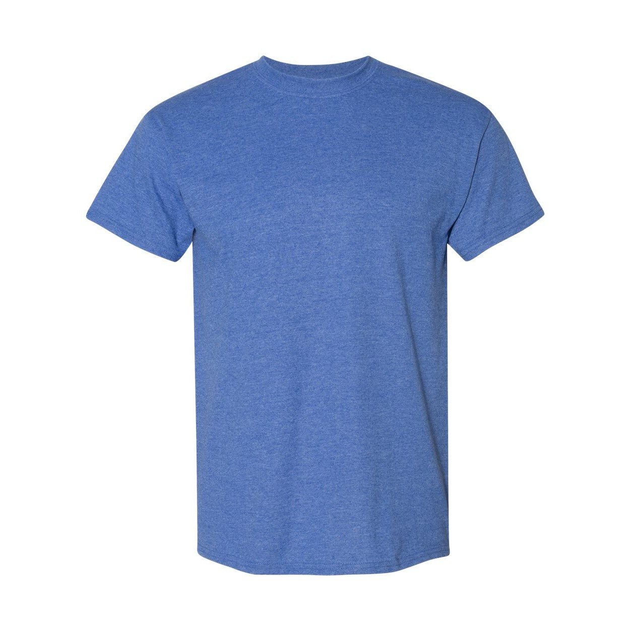 Heather deep royal blue t-shirt on a white background