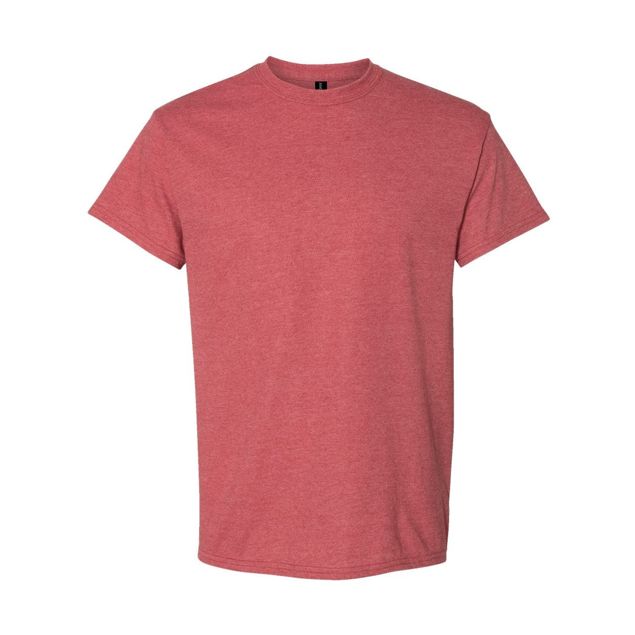 Heather scarlet red t-shirt on a white background