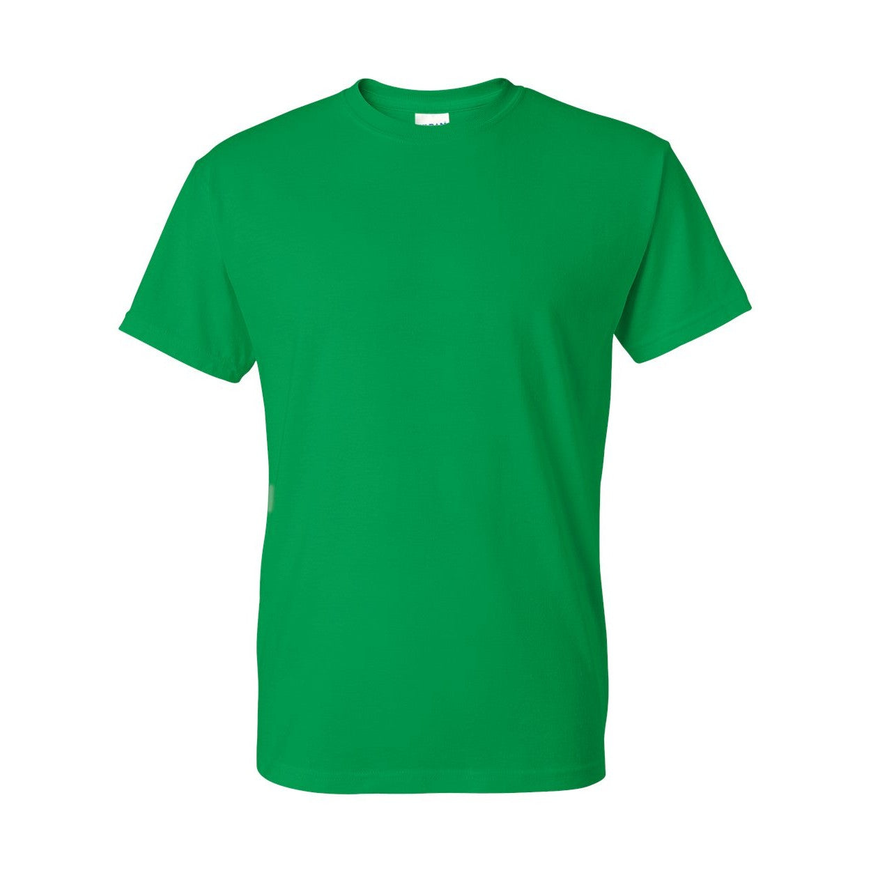 Irish green t-shirt on a white background