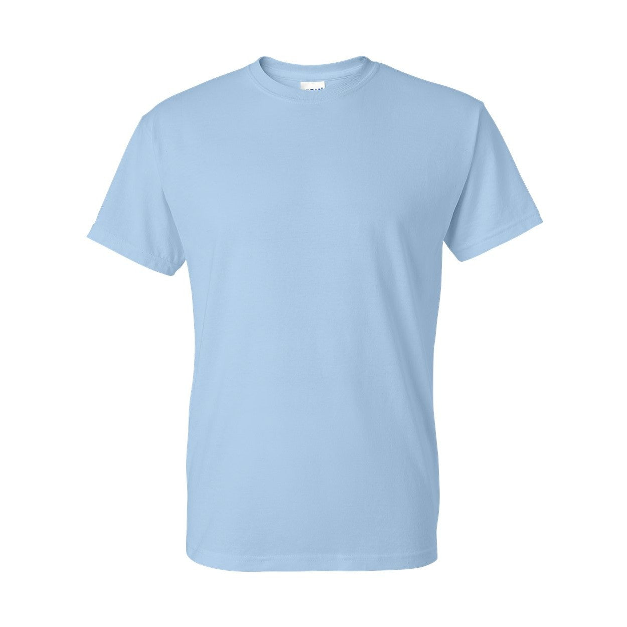 Light blue t-shirt on a white background