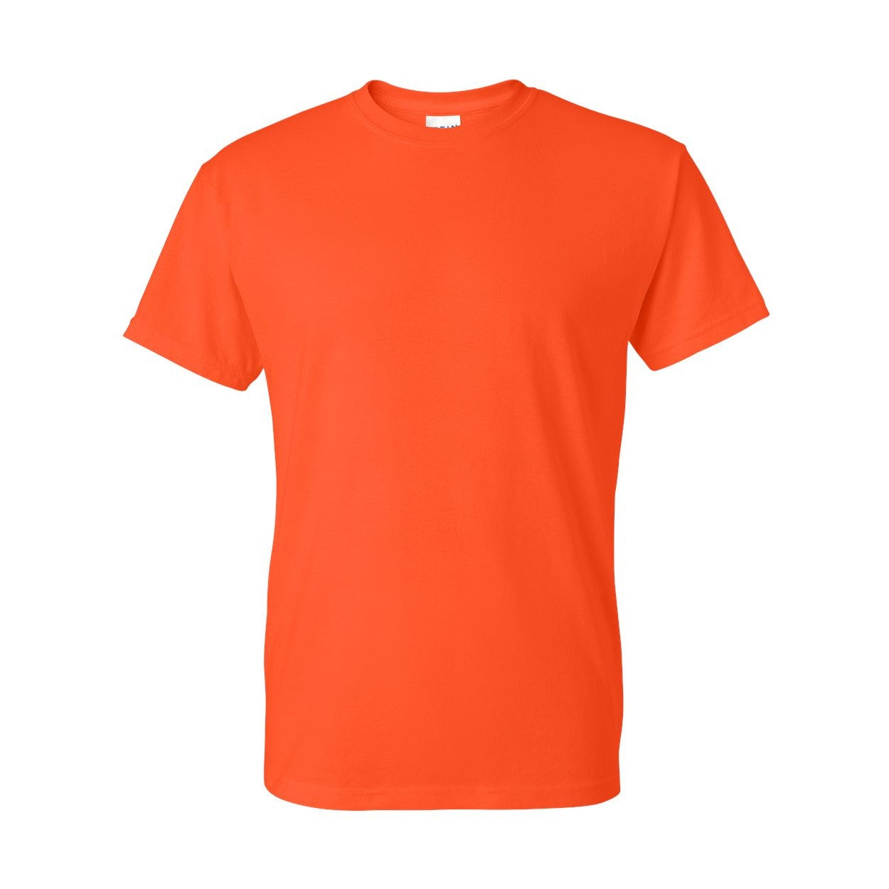 Orange t-shirt on a white background