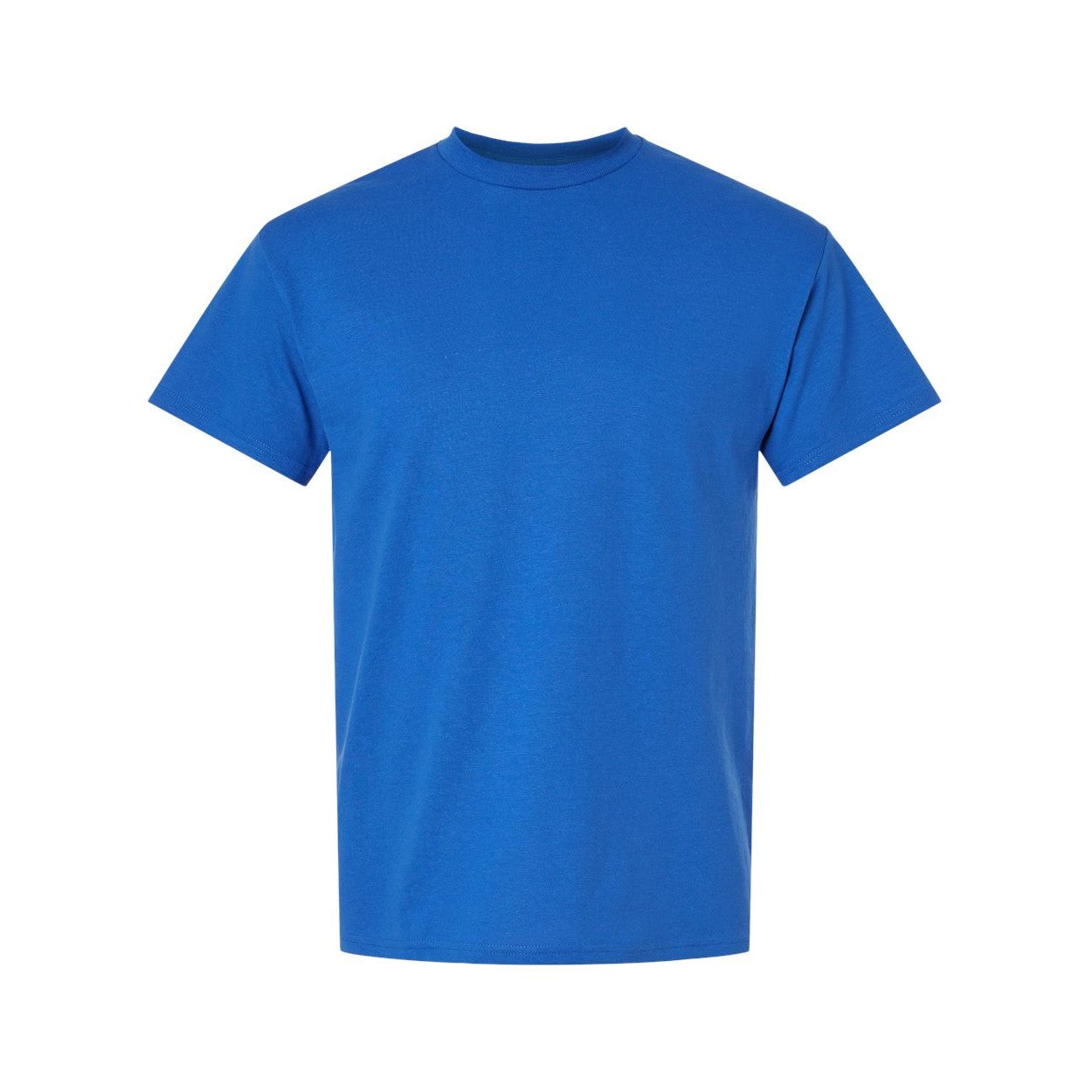Royal blue t-shirt on a white background