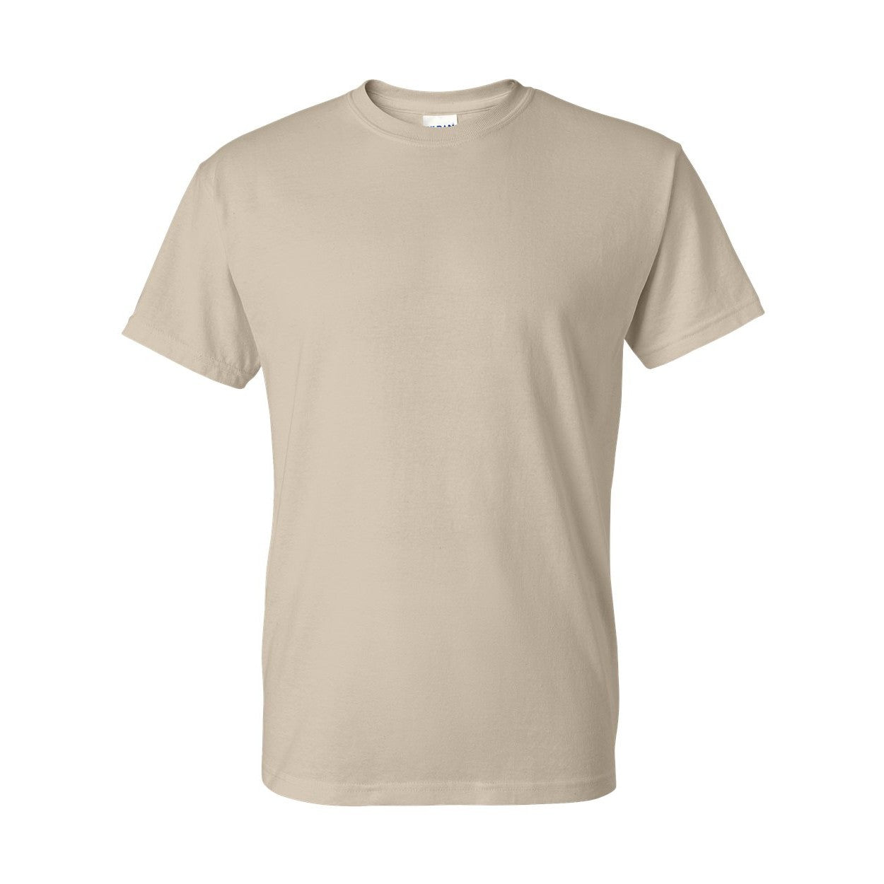 Sand beige t-shirt on a white background