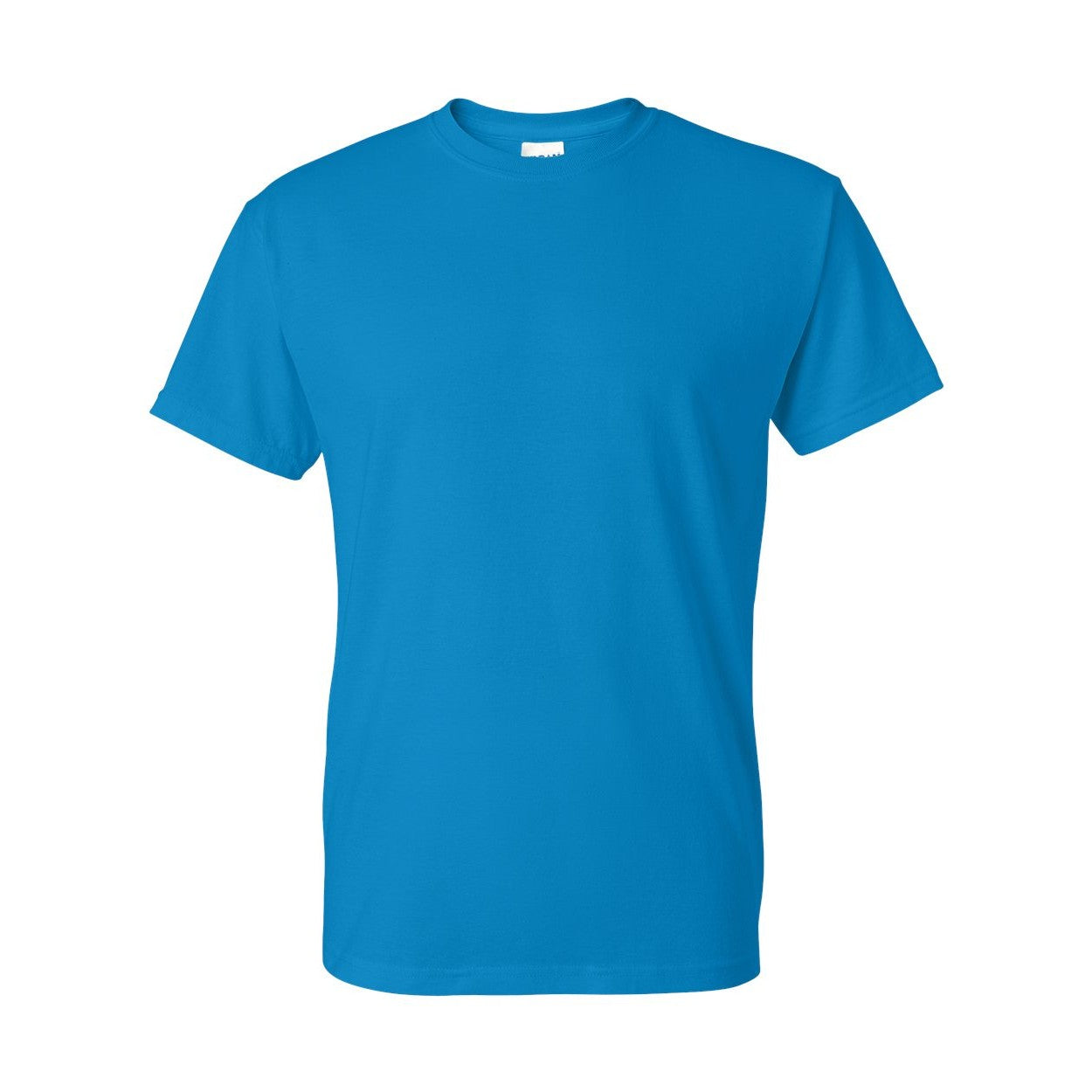 Sapphire blue t-shirt on a white background