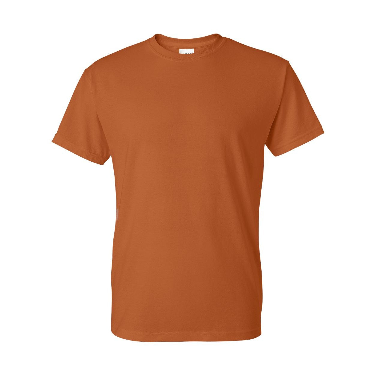 Texas orange t-shirt on a white background
