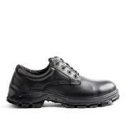 Black shoe on a white background