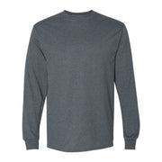 Dark heather t-shirt on a white background