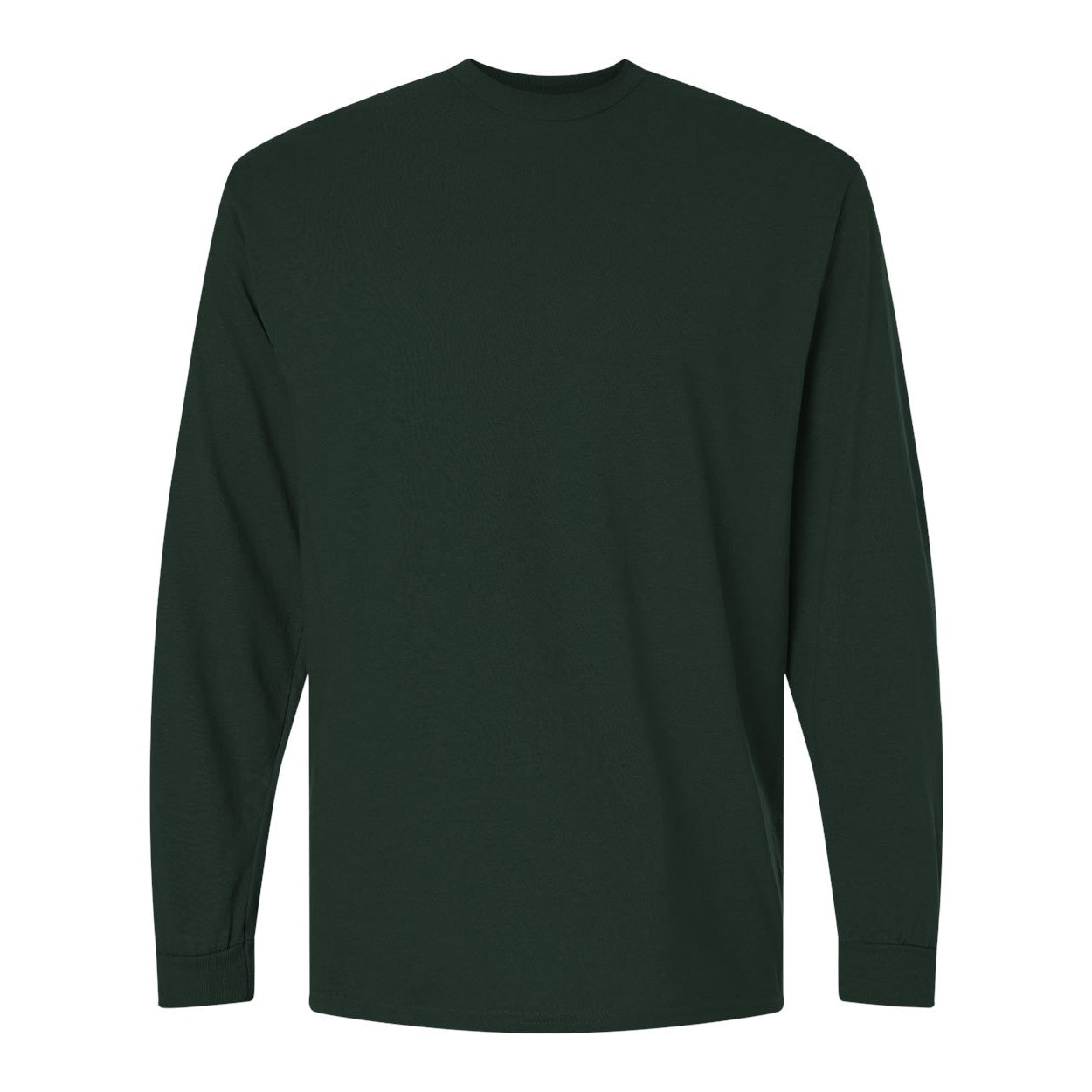 Forest green t-shirt on a white background