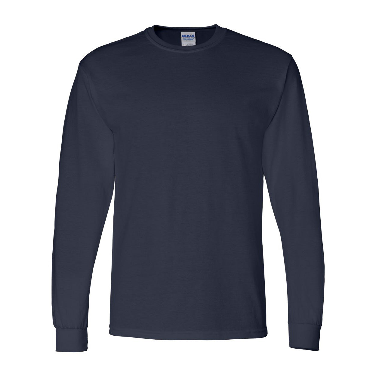 Navy t-shirt on a white background