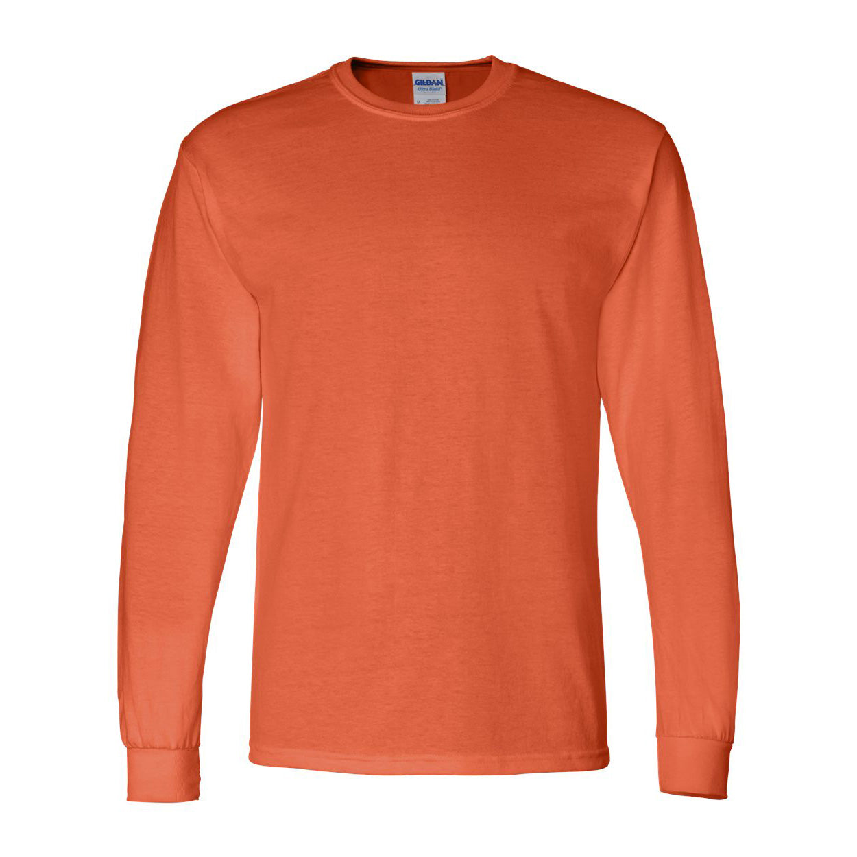 Orange t-shirt on a white background