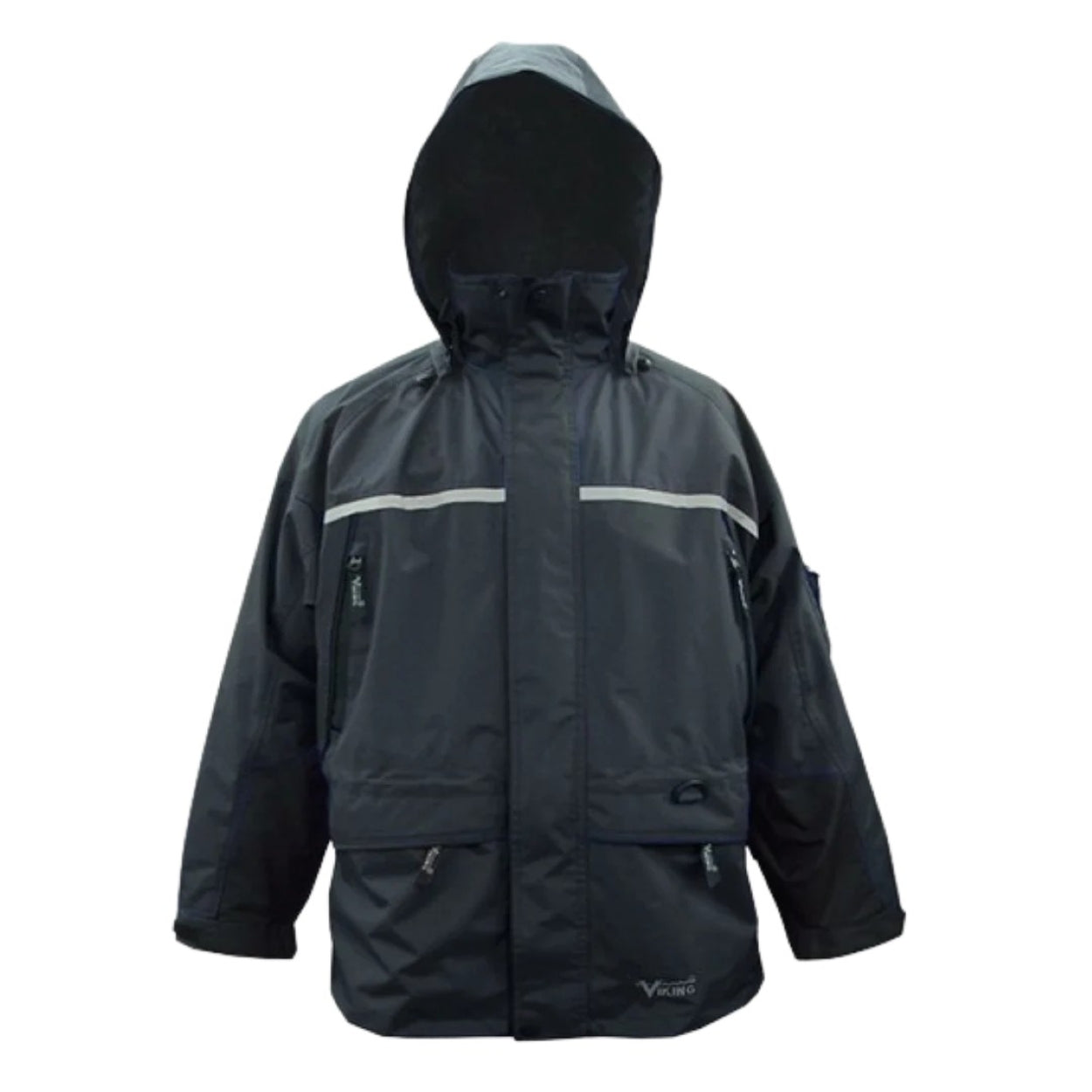 Black hybrid jacket on a white background