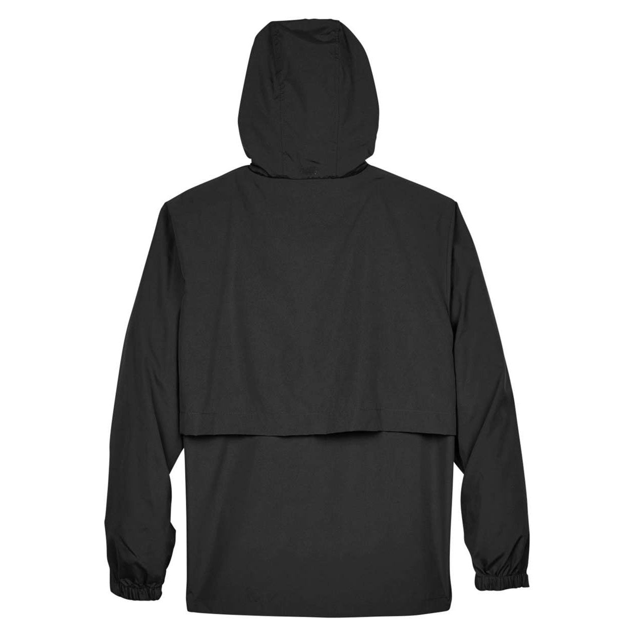 Black windbreaker on a white background