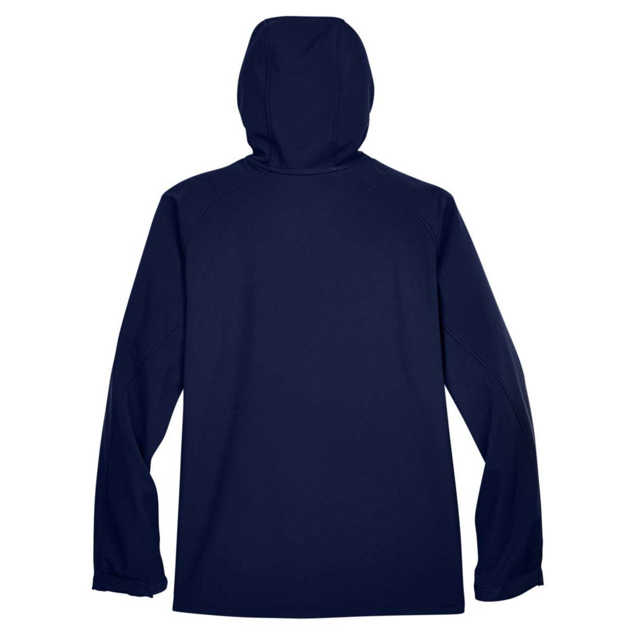 Classic navy softshell jacket on a white background