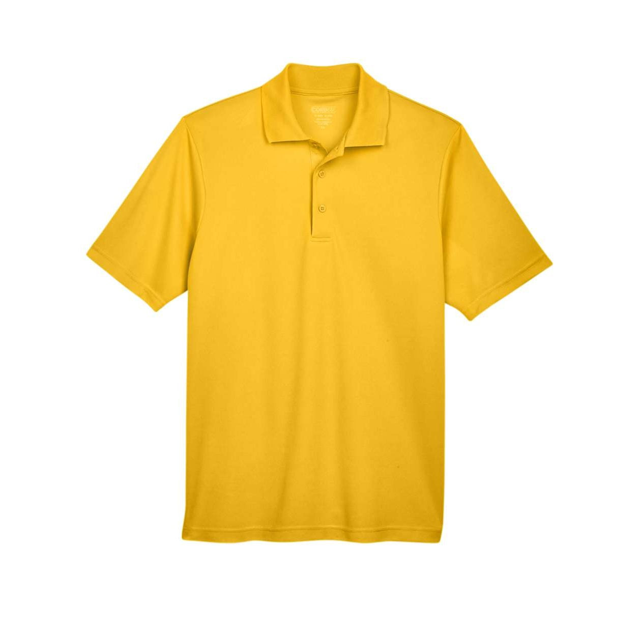 Campus gold yellow polo shirt on a white background