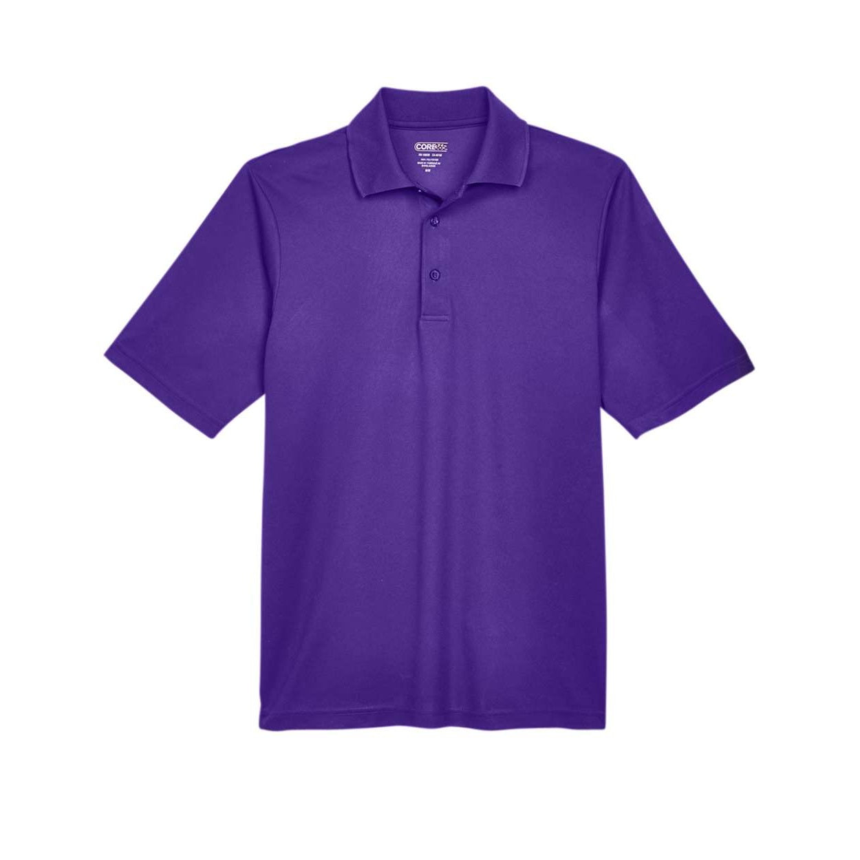 Campus purple polo shirt on a white background