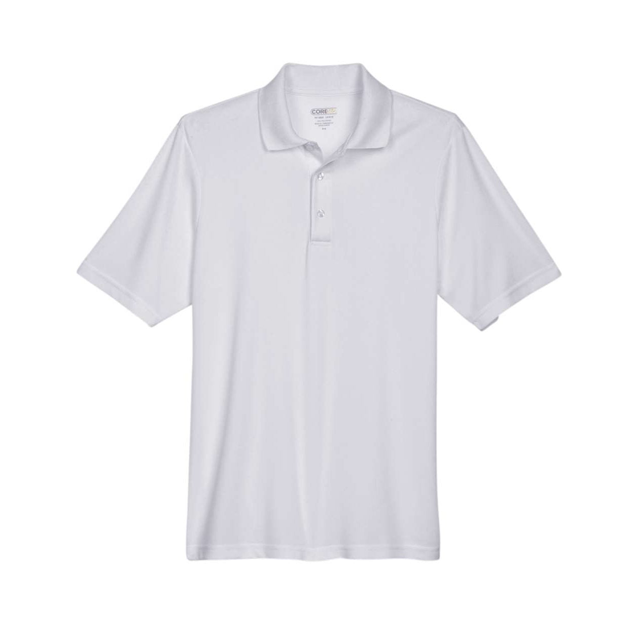 Platinum grey polo shirt on a white background