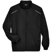 Black windbreaker on a white background