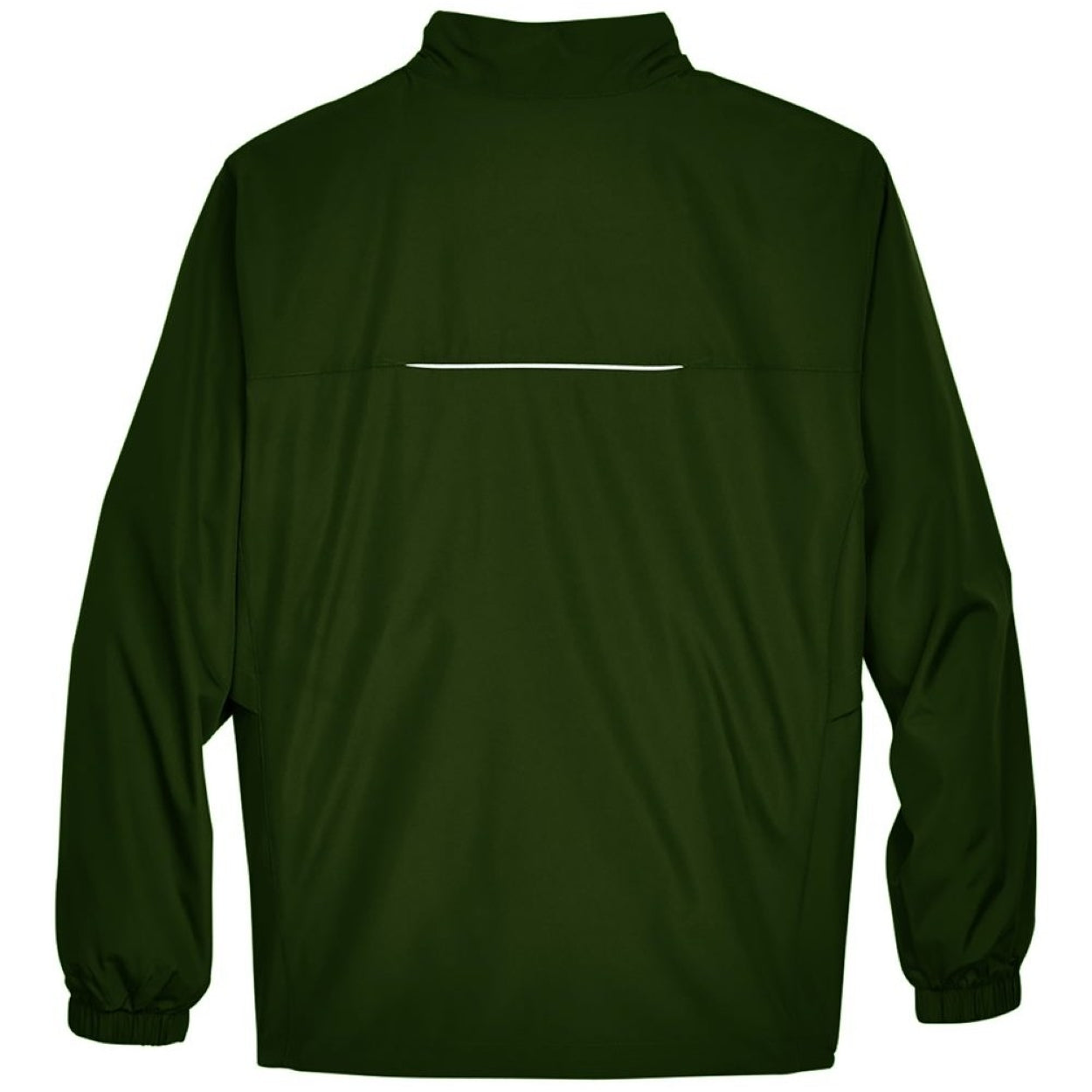 Forest green windbreaker on a white background