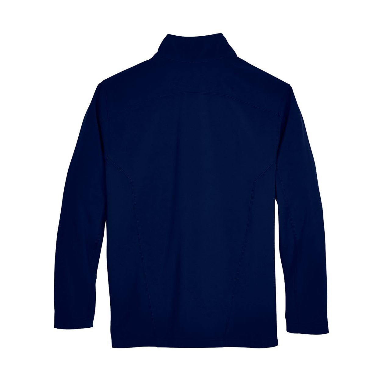 Classic navy softshell jacket on a white background