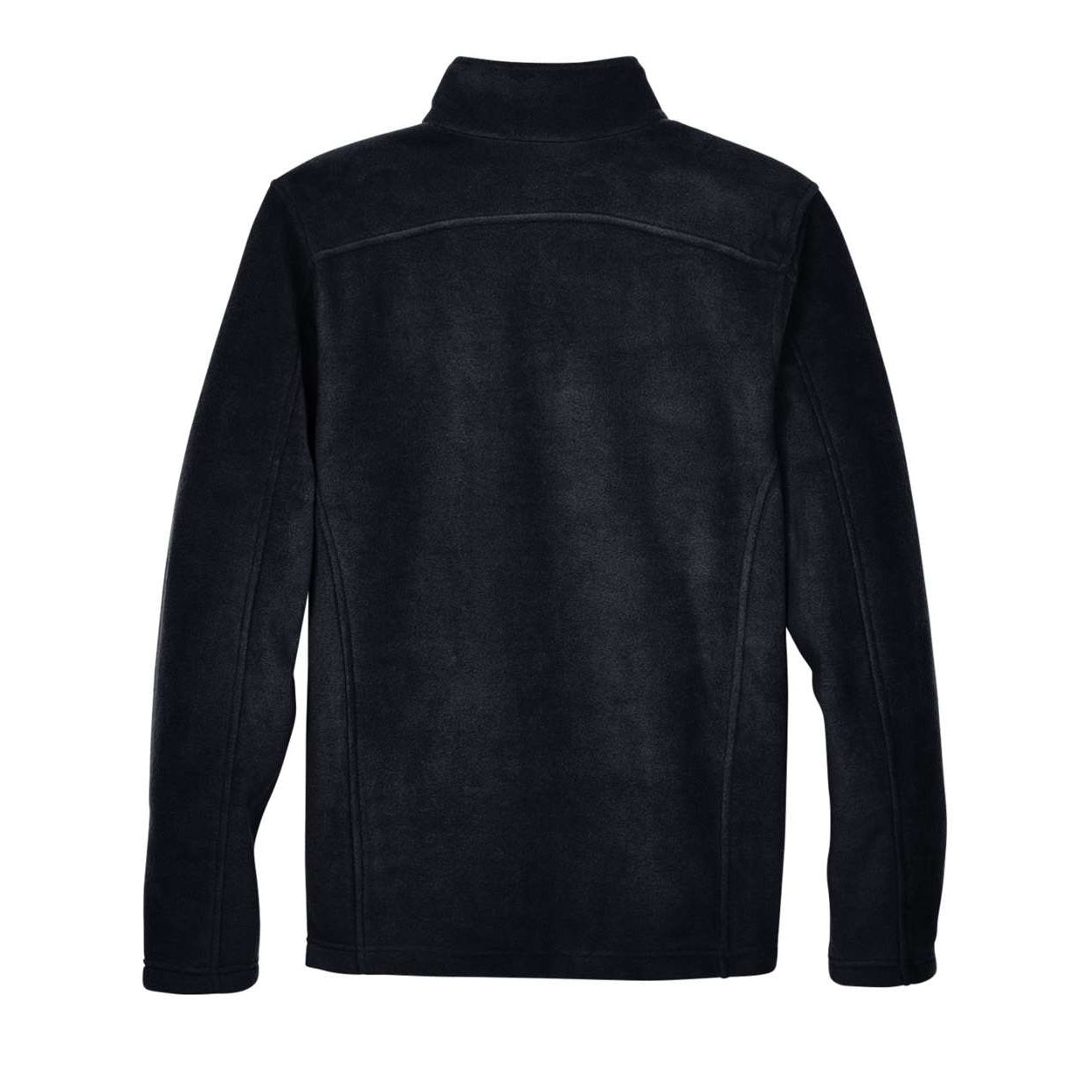 Black polar jacket on a white background
