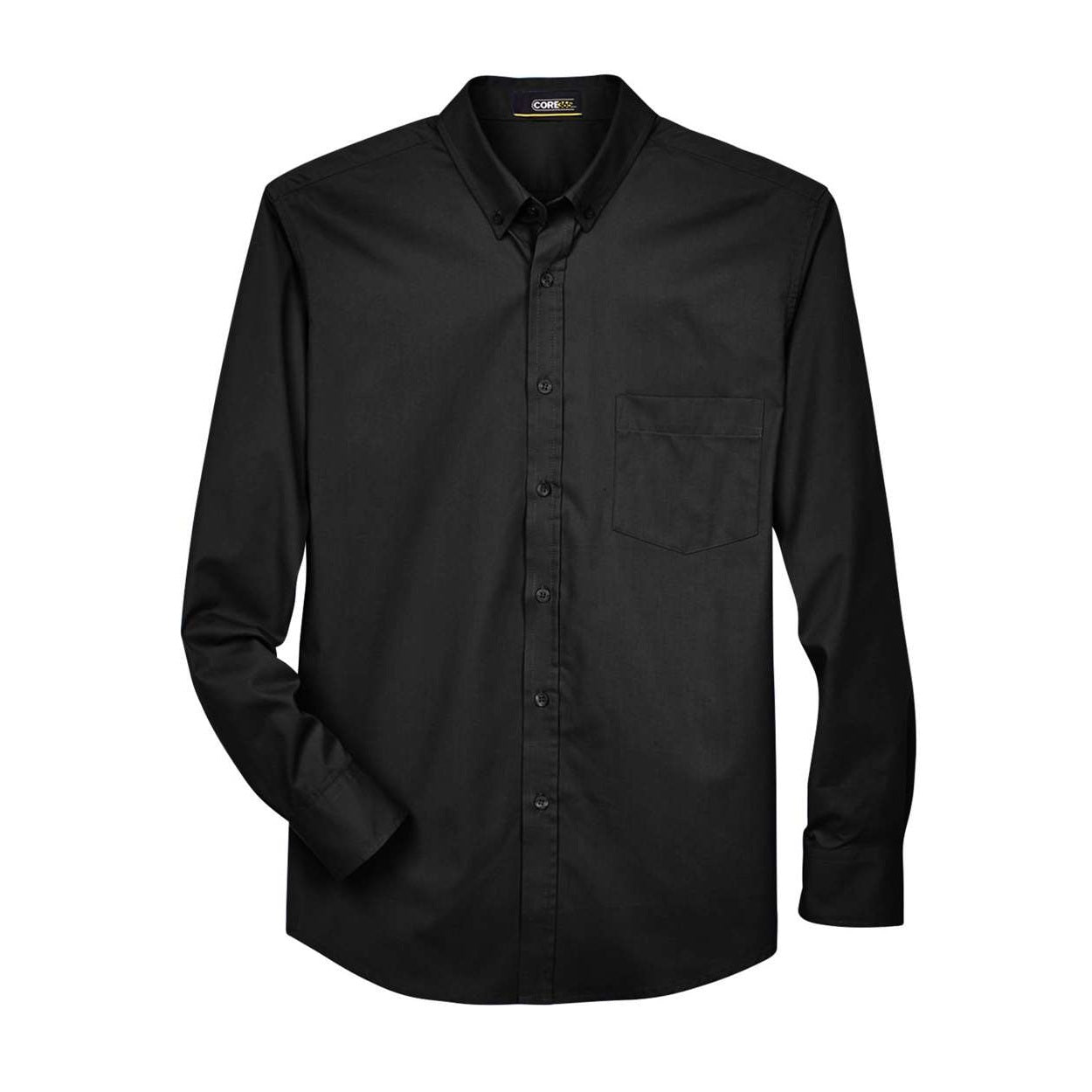 Black shirt on a white background