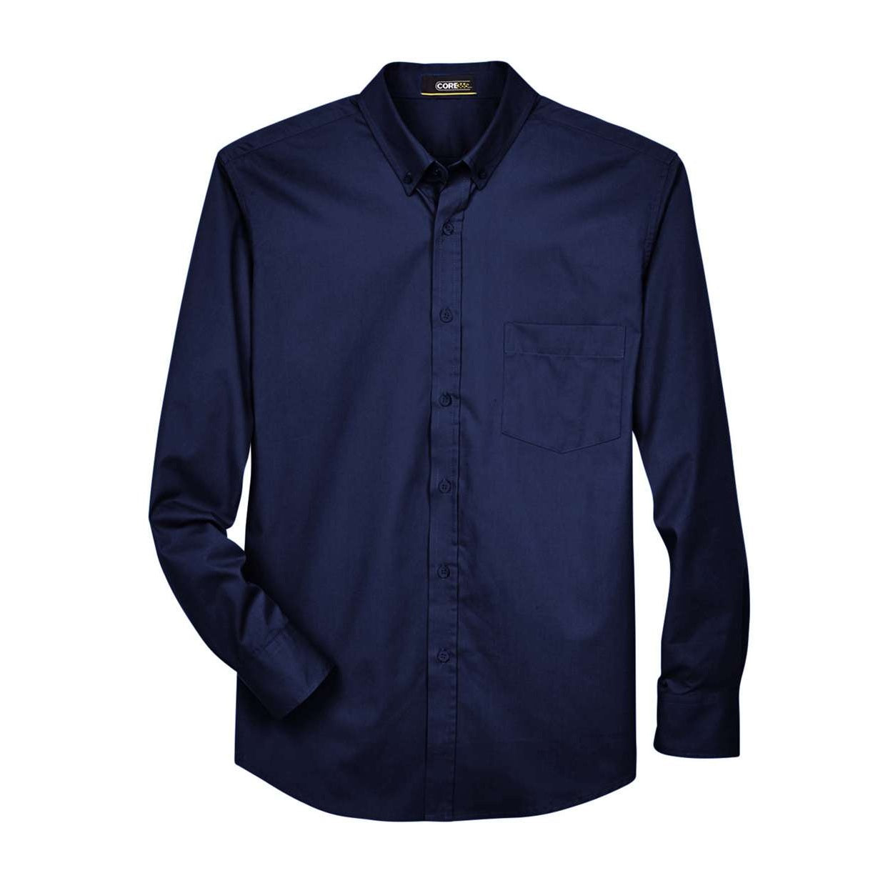 Classic navy shirt on a white background
