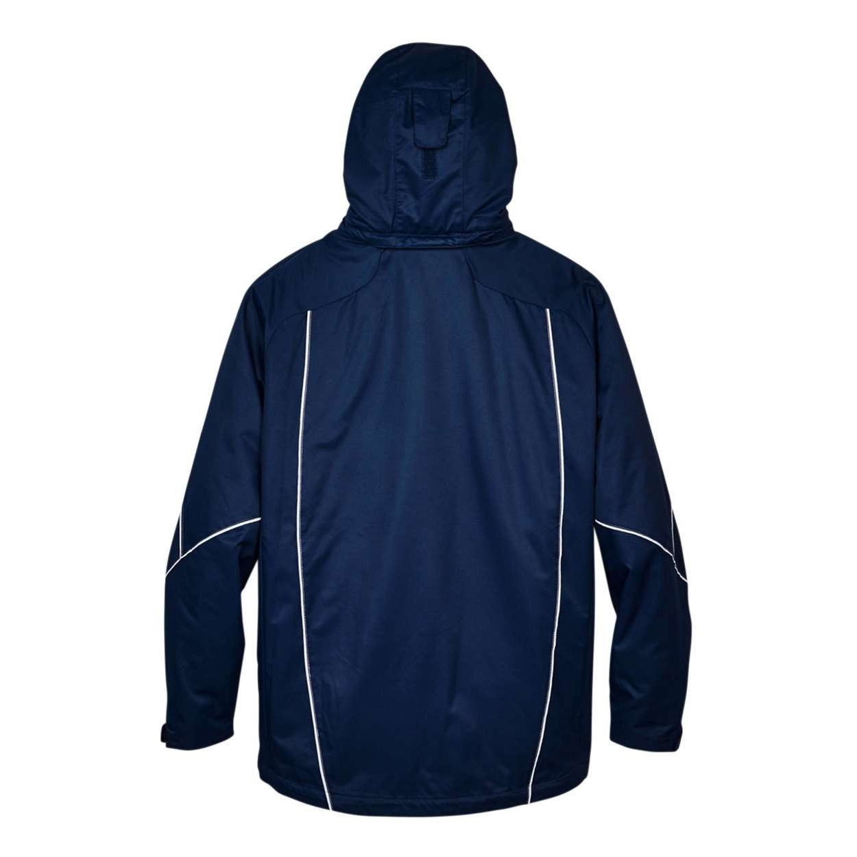 Night blue hybrid coat on a white background
